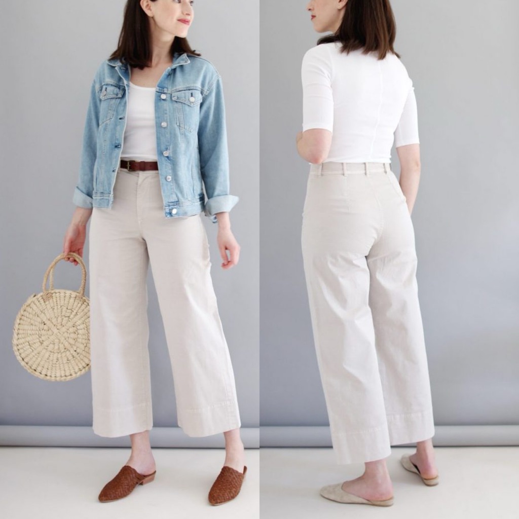 Mod Ref Wide Leg Cropped Chino Pants